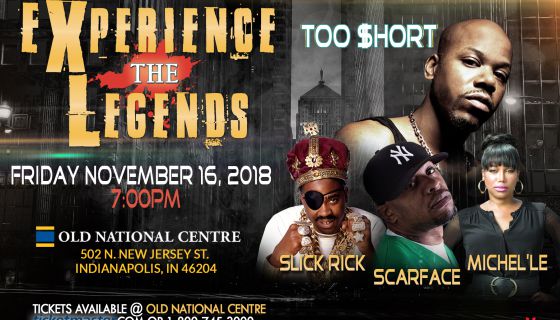 Experience The Legends: Too Short, Slick Rick, Scarface & Michel'le